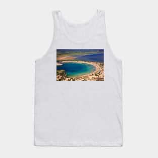 Perfect natural semicircle - Voidokoilia beach Tank Top